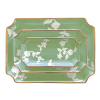 Chinoiserie Dreams Trays with Gold Accent (Various Sizes & Colors)