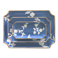 Chinoiserie Dreams Trays with Gold Accent (Various Sizes & Colors)