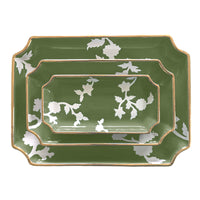 Chinoiserie Dreams Trays with Gold Accent (Various Sizes & Colors)