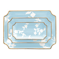 Chinoiserie Dreams Trays with Gold Accent (Various Sizes & Colors)