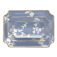 Chinoiserie Dreams Trays with Gold Accent (Various Sizes & Colors)
