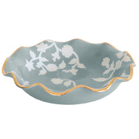 Chinoiserie Dreams Scalloped Bowls with 22K Gold Accent (Various Colors)