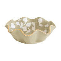 Chinoiserie Dreams Scalloped Bowls with 22K Gold Accent (Various Colors)