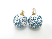 Hand-painted Chinoiserie Christmas Ornaments