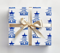 Chinoiserie Gift Wrap  (Sold as Set w/ Gift Tags or Separately)