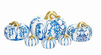 Chinoiserie Ceramic Pumpkins (Various Sizes)