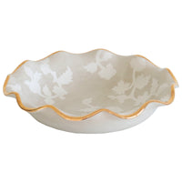 Chinoiserie Dreams Scalloped Bowls with 22K Gold Accent (Various Colors)