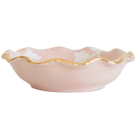 Chinoiserie Dreams Scalloped Bowls with 22K Gold Accent (Various Colors)