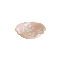 Chinoiserie Dreams Scalloped Bowls with 22K Gold Accent (Various Colors)
