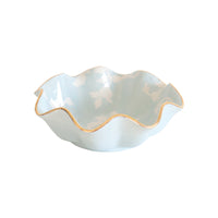Chinoiserie Dreams Scalloped Bowls with 22K Gold Accent (Various Colors)