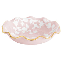 Chinoiserie Dreams Scalloped Bowls with 22K Gold Accent (Various Colors)