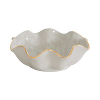 Chinoiserie Dreams Scalloped Bowls with 22K Gold Accent (Various Colors)
