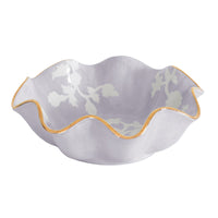 Chinoiserie Dreams Scalloped Bowls with 22K Gold Accent (Various Colors)