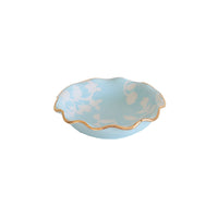 Chinoiserie Dreams Scalloped Bowls with 22K Gold Accent (Various Colors)