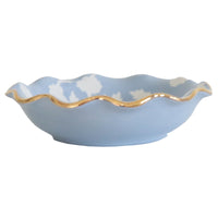 Chinoiserie Dreams Scalloped Bowls with 22K Gold Accent (Various Colors)