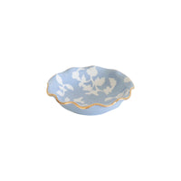 Chinoiserie Dreams Scalloped Bowls with 22K Gold Accent (Various Colors)