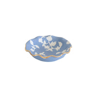 Chinoiserie Dreams Scalloped Bowls with 22K Gold Accent (Various Colors)