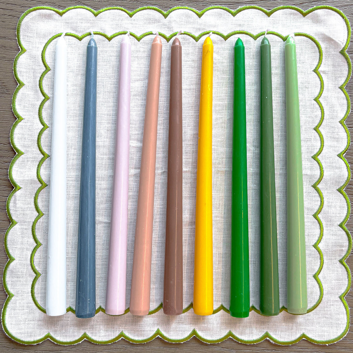 24 Extra Tall Cocoa Truffle Delight Taper Candle - 6 Packs of 4