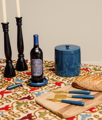 Roma Lacquered Ice Bucket, Blue