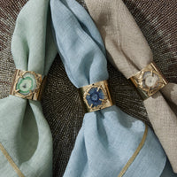 Crystal Quartz Napkin Rings – Grey (Set of 2)