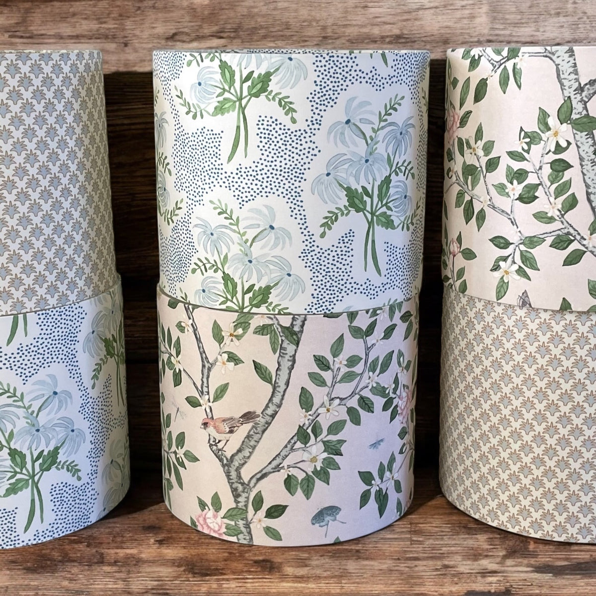 Pink Chinoiserie Lampshade in Elsie's Garden (various sizes)