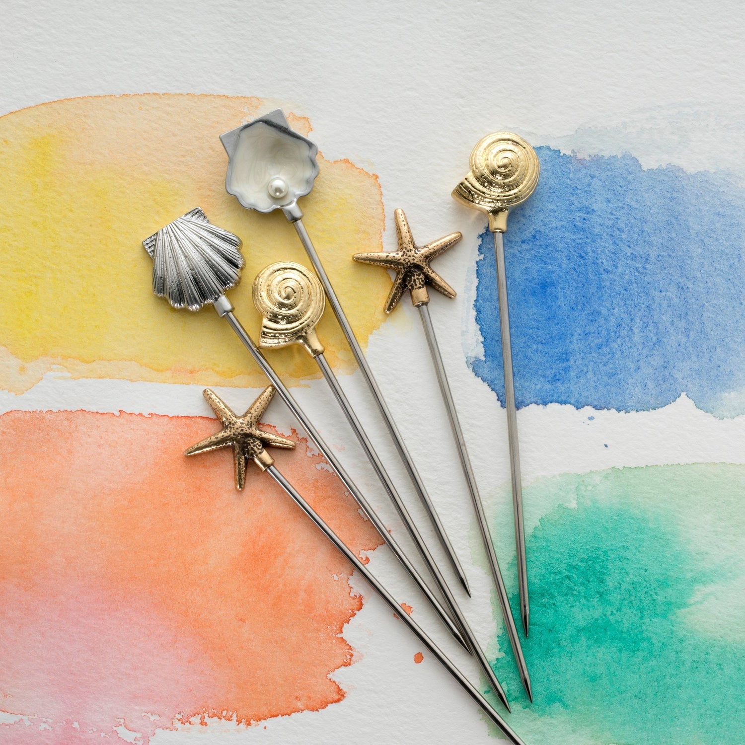 Shell Cocktail Picks – Set of 6