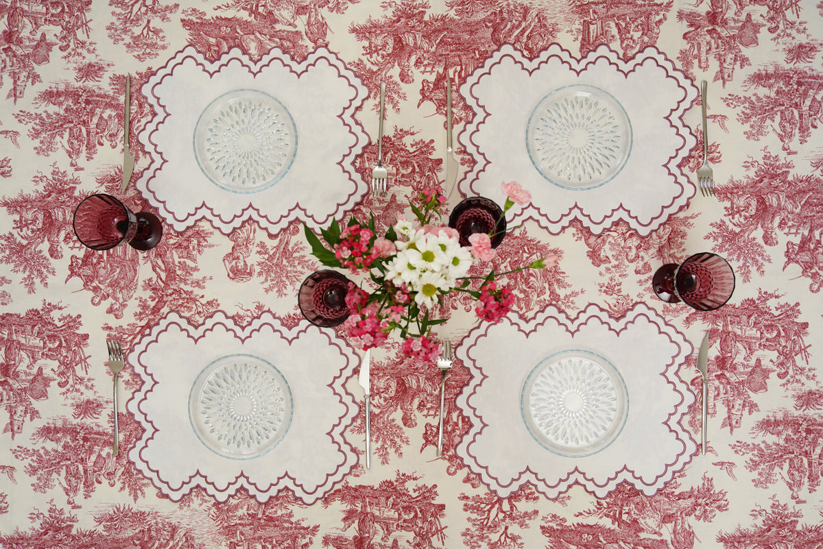 Ivy Ivory Rectangle Fabric Placemat