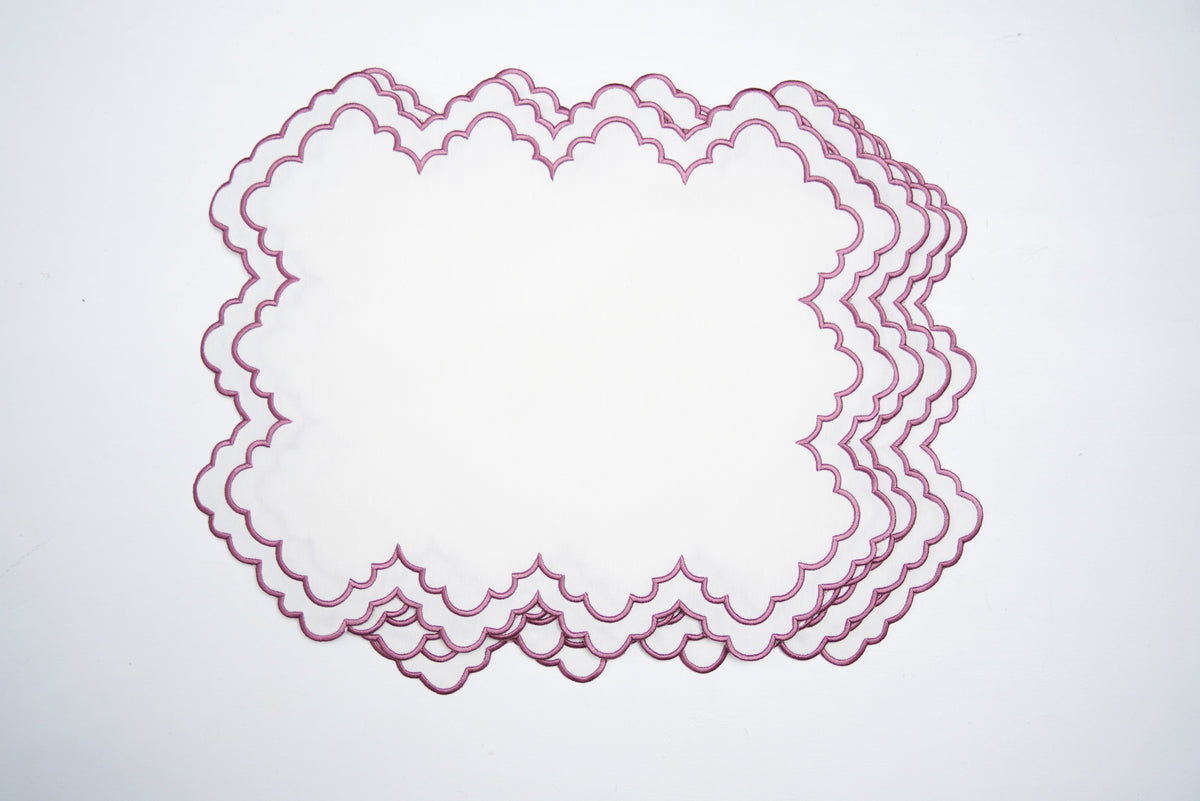 Ivy Ivory Rectangle Fabric Placemat