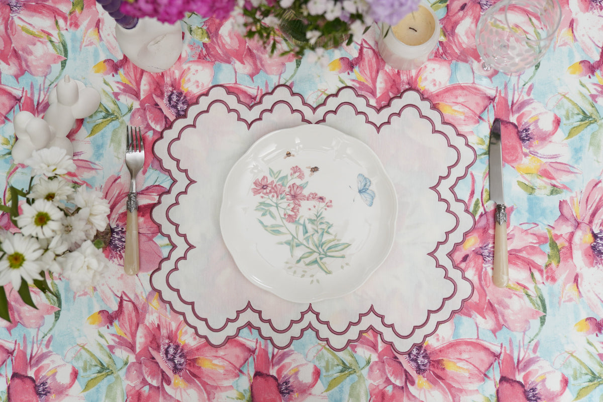 Ivy Ivory Rectangle Fabric Placemat