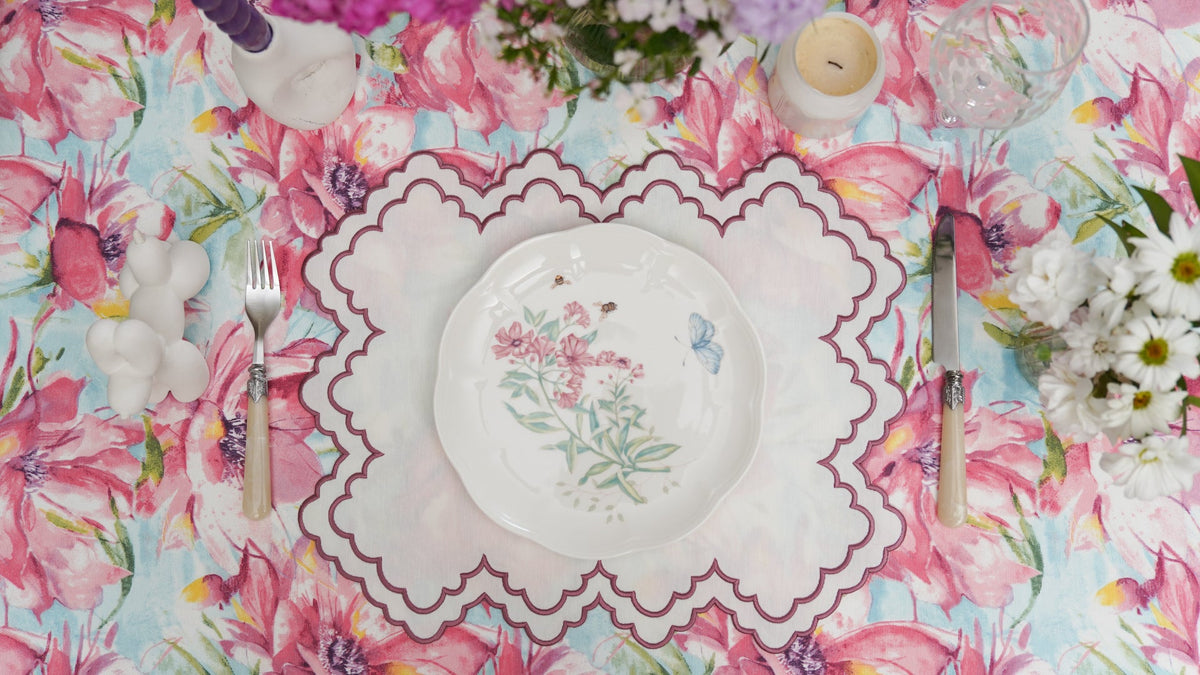 Ivy Ivory Rectangle Fabric Placemat