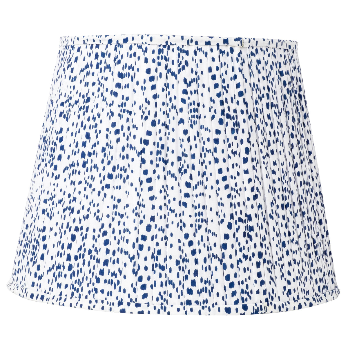 Navy & White Dot Lampshade