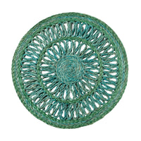 Loopy Straw Placemats – Emerald (Set of 4)