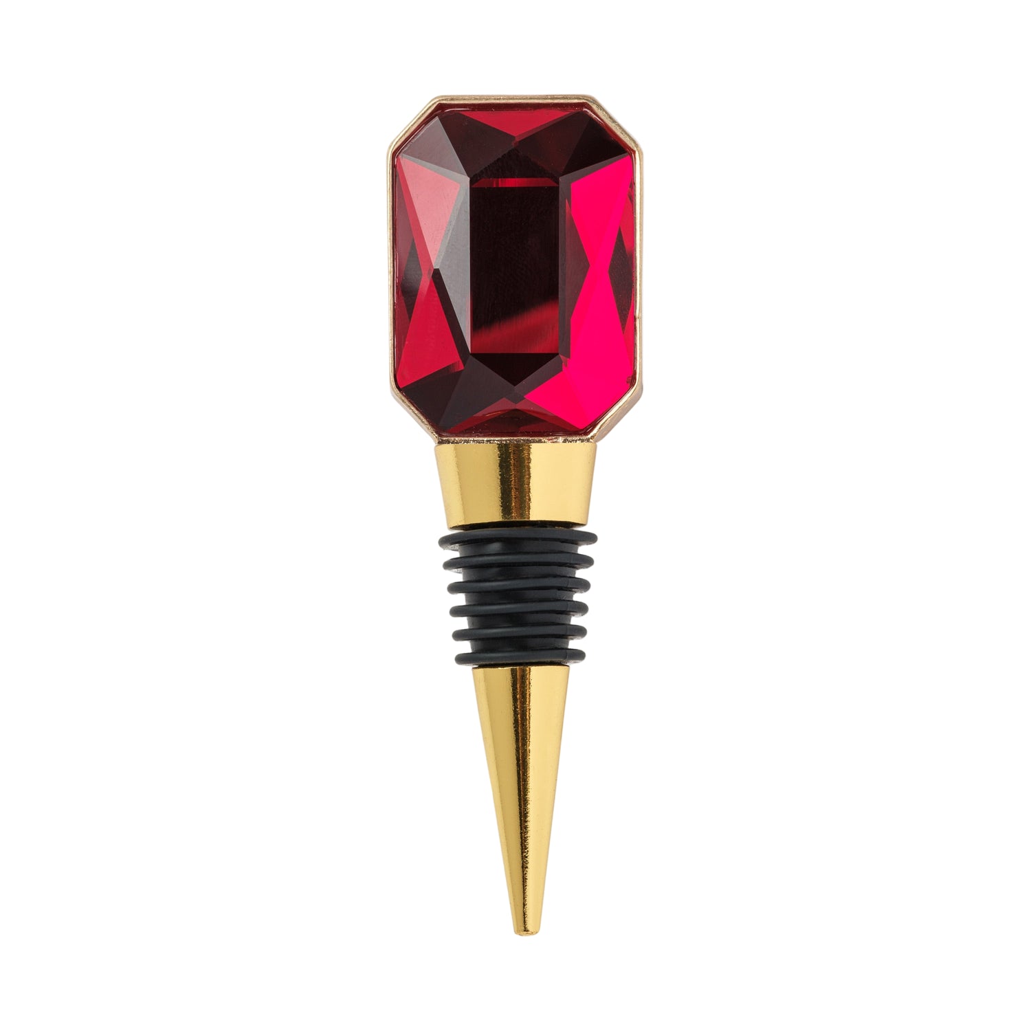 Single Gem Wine Stopper – Red Ruby