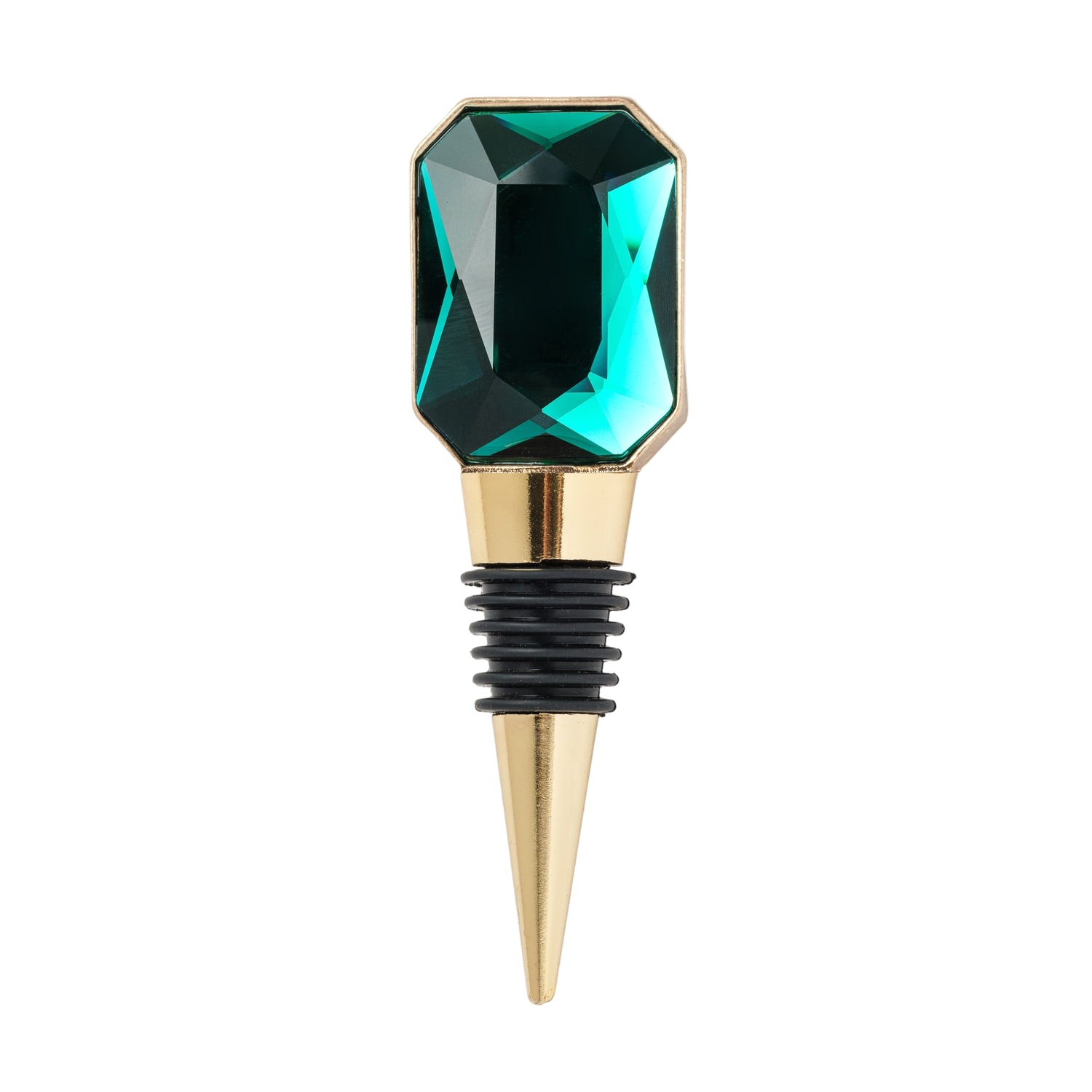 Single Gem Wine Stopper – Emerald