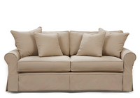 Quickship 84" Slipcovered Rolled Arm Sofa