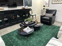 3-Piece Nesting Coffee Table Set in Italian Black Marble