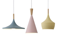 Macaron Geometric Pendant Light Modern Metal Fixture (Various Color and Styles)