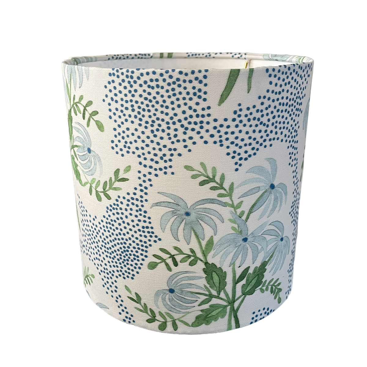 Blue Floral Lampshade in Pearl's Bouquet (Various Sizes)