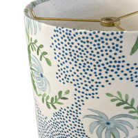 Blue Floral Lampshade in Pearl's Bouquet (Various Sizes)