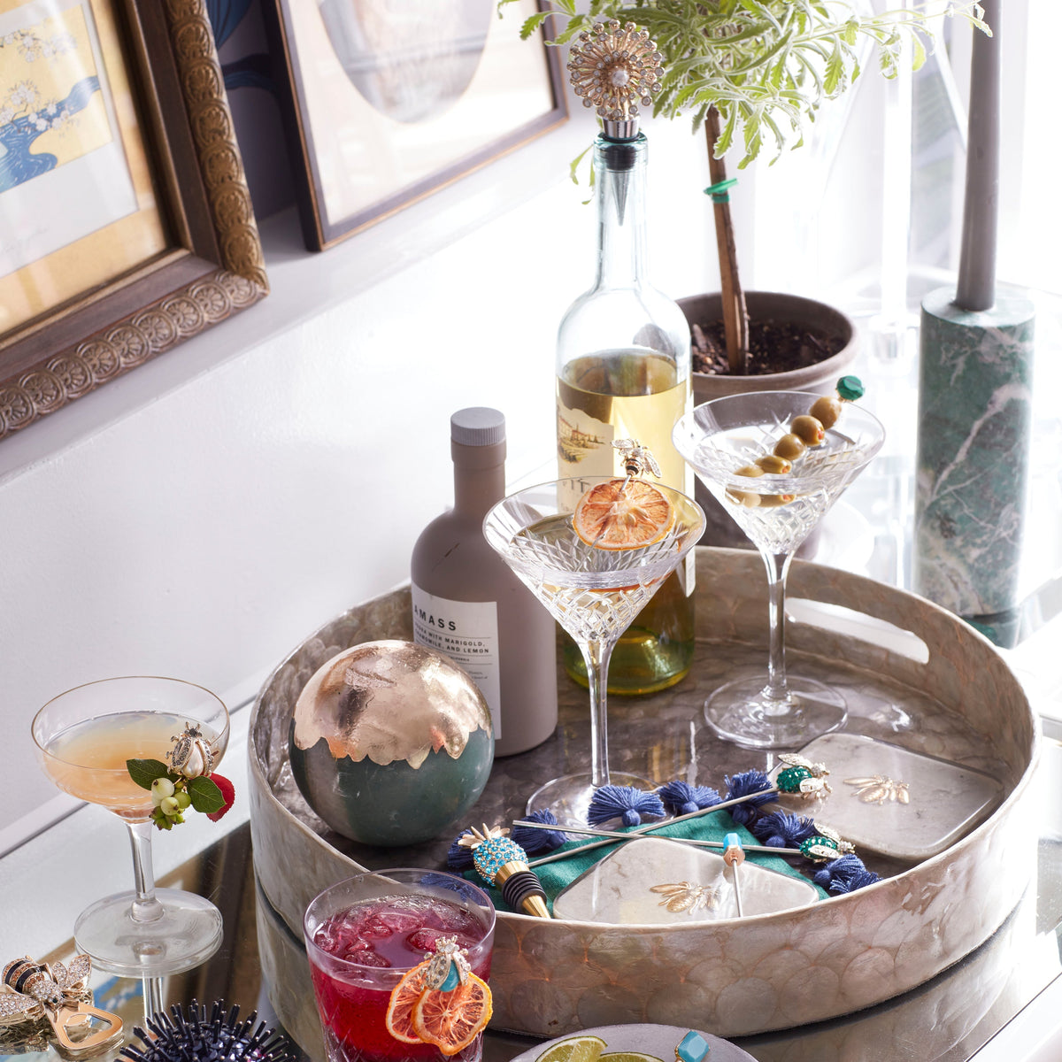 Quartz Cocktail Picks – Set of 6