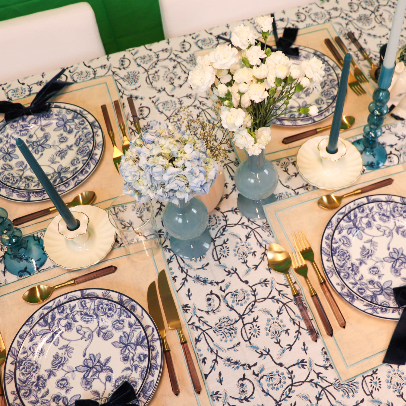 Eleanor Royal Blue Tablecloth (various sizes)