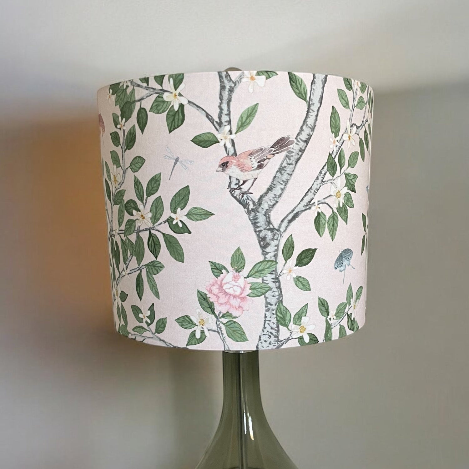 Pink Chinoiserie Lampshade in Elsie's Garden (various sizes)