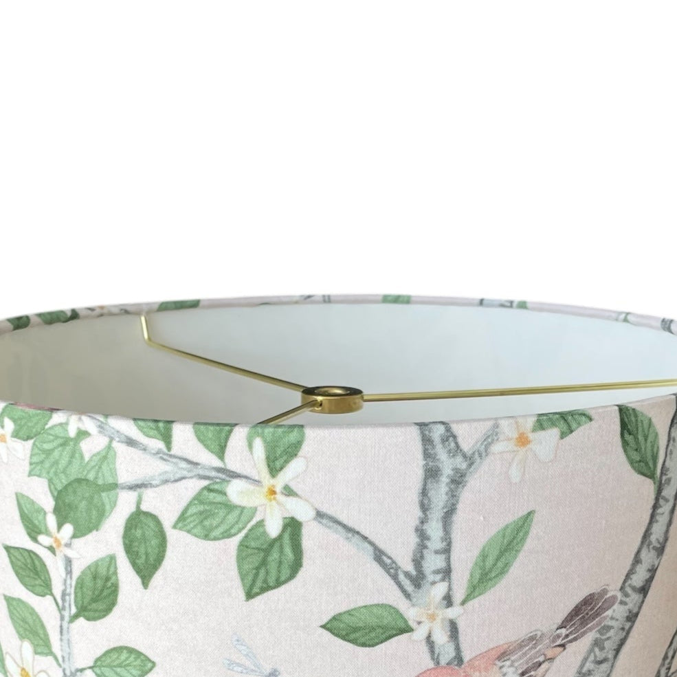 Pink Chinoiserie Lampshade in Elsie's Garden (various sizes)