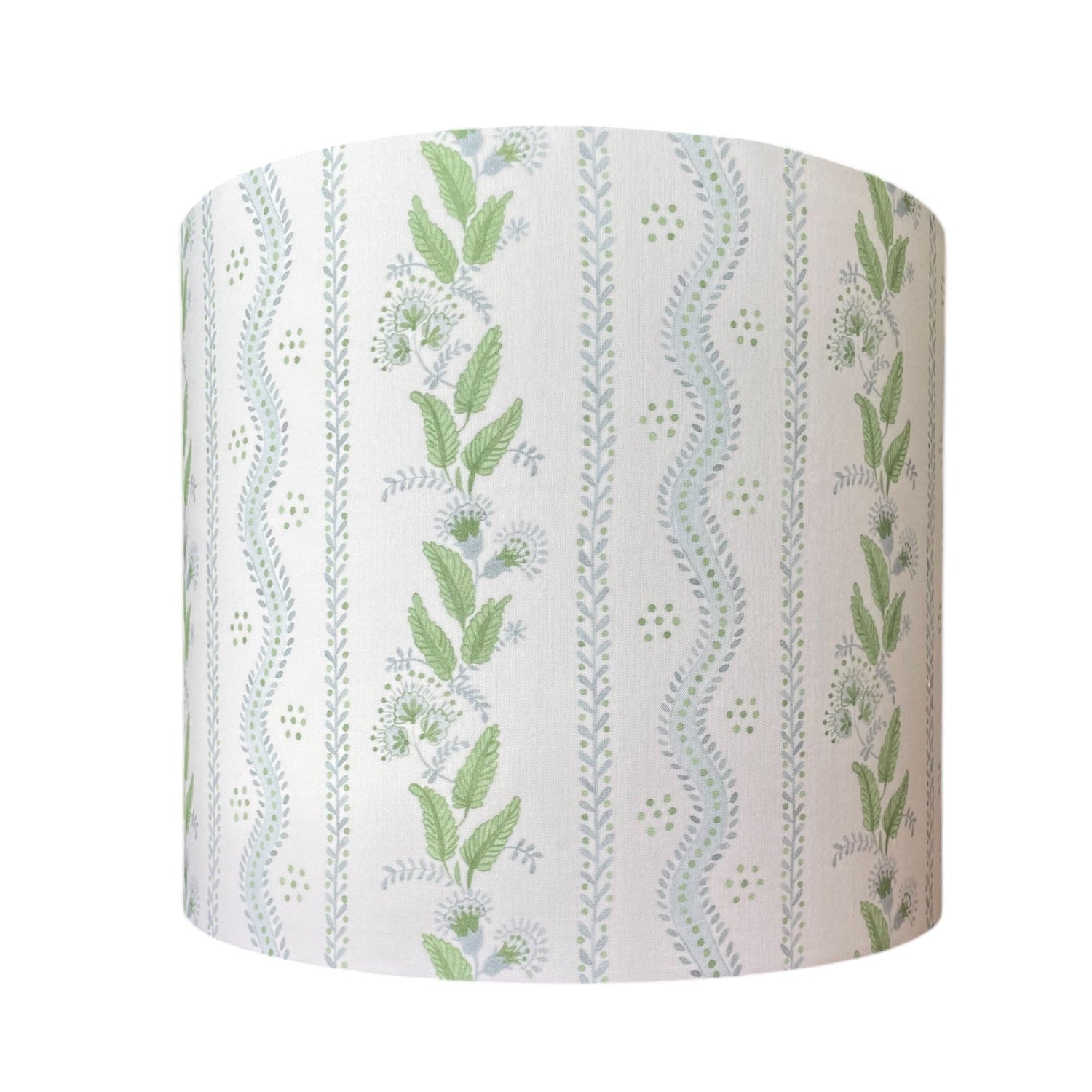 Blue and Green Lampshade in Emma Stripe (Various Sizes)
