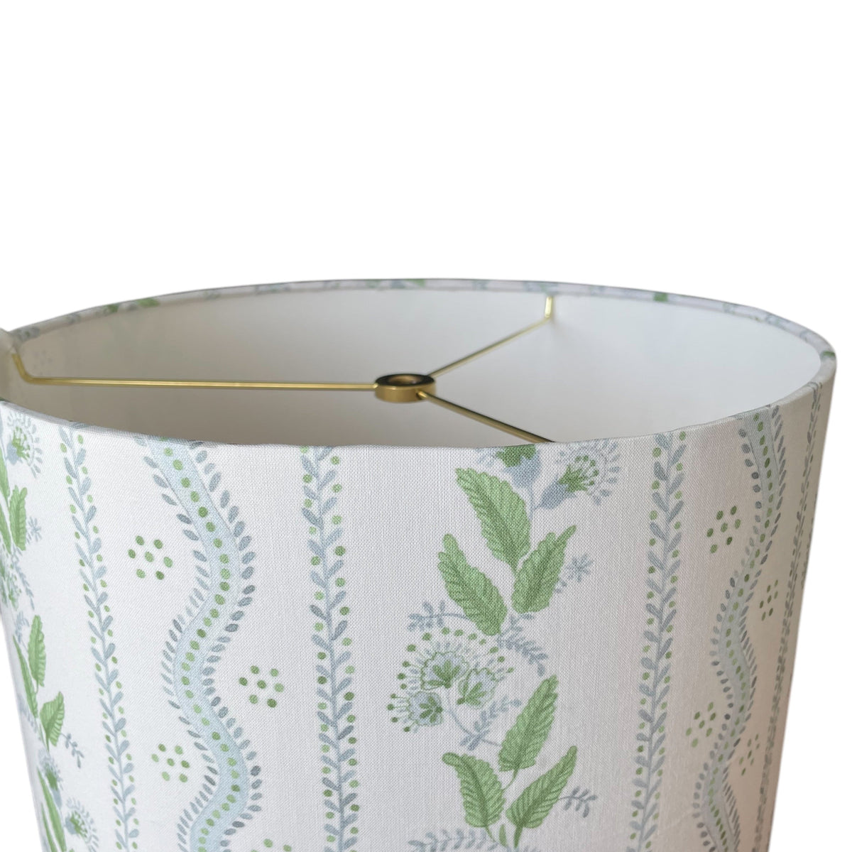 Blue and Green Lampshade in Emma Stripe (Various Sizes)