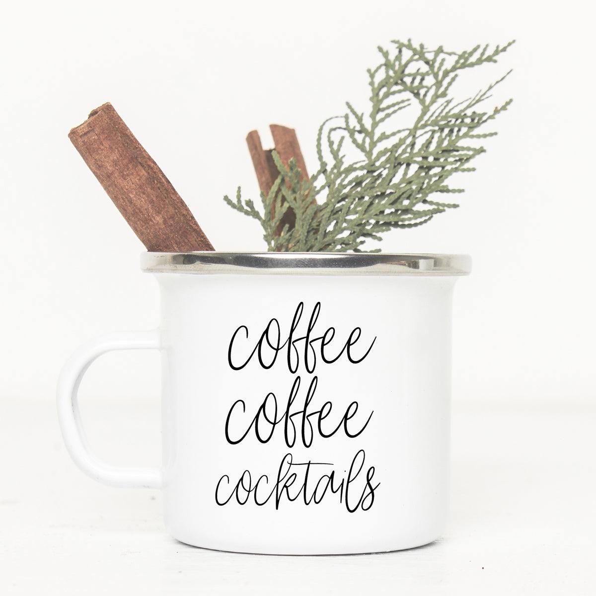 Metal Campfire Mugs 18oz (Various Quotes)