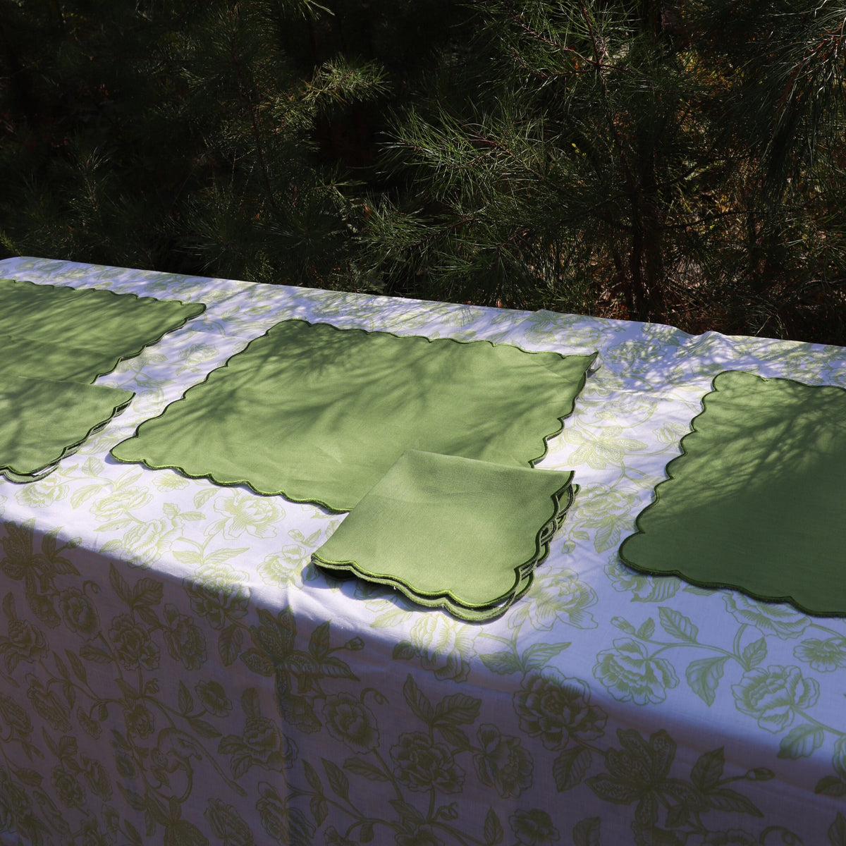 Evergreen Wave Placemat - Set of 4