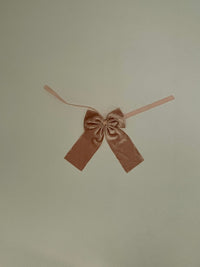 Baby Pink Velvet Napkin Bow Tie - Set of 6