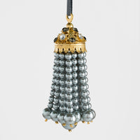 Hanging Ornament Pearl Tassel, Grey