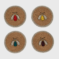 Sparkle Bee Coasters – Set of 4